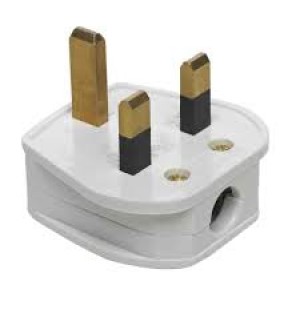 3 PIN PLUG BS1363 WHT 5A